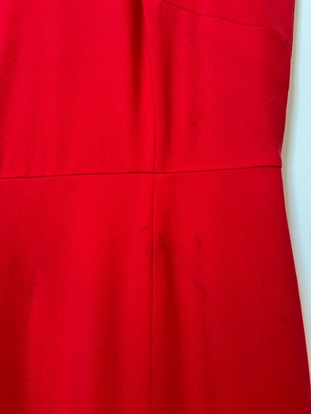 J. Crew Red Sleeveless Midi Dress - side slits - Picture 6 of 6